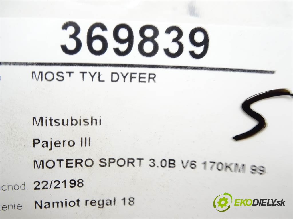 Mitsubishi Pajero III  2002  MOTERO SPORT 3.0B V6 170KM 99-06 3000 Most zad ,diferenciál  (Zadné)