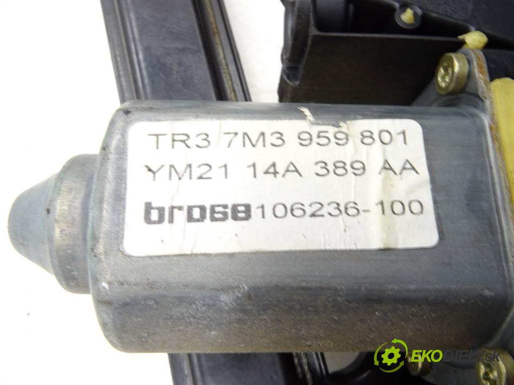 Volkswagen Sharan LIFT  2000 85KW 1.9TDI 115KM 00-10 1900 mechanismus okna přední část levý 7M3959801