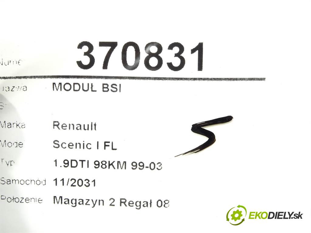 Renault Scenic I FL  1999  1.9DTI 98KM 99-03  modul BSI 7700436245 (Pojistkové skříňky)