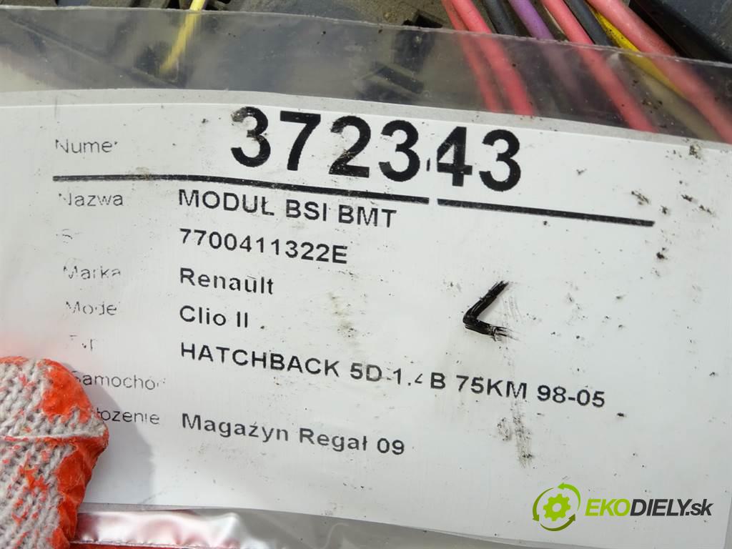 Renault Clio II    HATCHBACK 5D 1.4B 75KM 98-05  modul BSI BMT 7700411322E