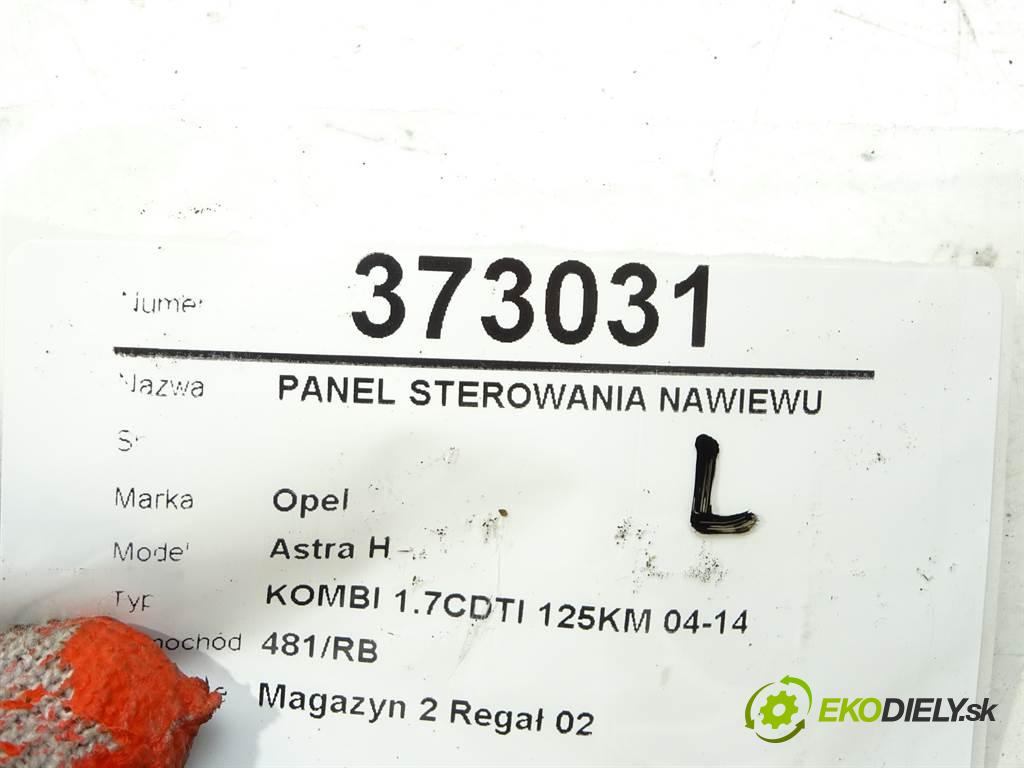 Opel Astra H  2007 81 kW KOMBI 1.7CDTI 125KM 04-14 1700 Panel ovládania kúrenia 13247814 (Prepínače, spínače, tlačidlá a ovládače kúrenia)