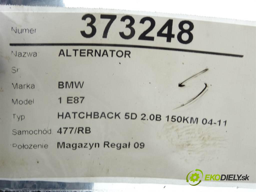 BMW 1 E87  2005 110 kW HATCHBACK 5D 2.0B 150KM 04-11 2000 Alternátor F00M145312 (Alternátory)