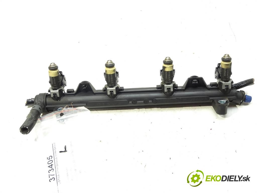 Volkswagen Polo IV 9N  2003 55 kW HATCHBACK 5D 1.4B 75KM 01-09 1400 Lišta vstrekovacia Vstrekovacie ventily 036906031M (Vstrekovacie lišty)