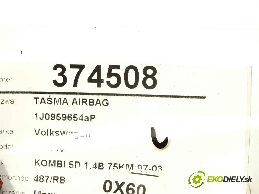Volkswagen Golf IV  2001 55 kW KOMBI 5D 1.4B 75KM 97-03 1400 Krúžok, slimák airbag 1J0959654AP (Airbagy)
