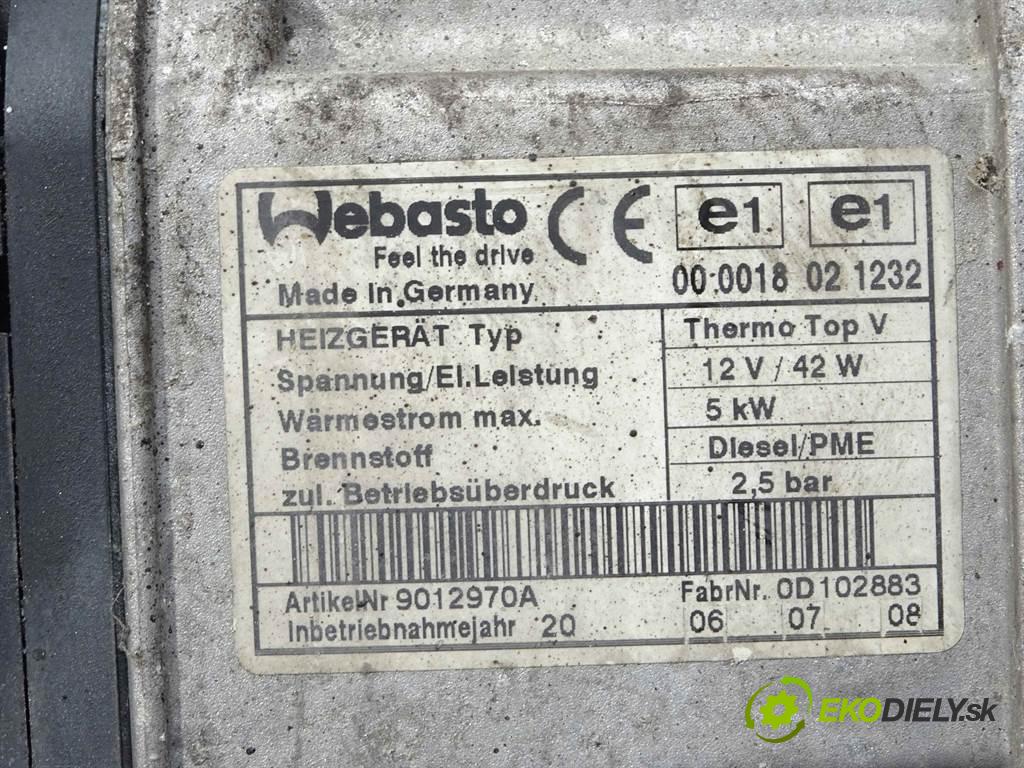 Volkswagen Touran  2006 103 kW 2.0TDI 140KM 03-15 2000 Webasto THERMO TOP V (Webasto ohřívače)