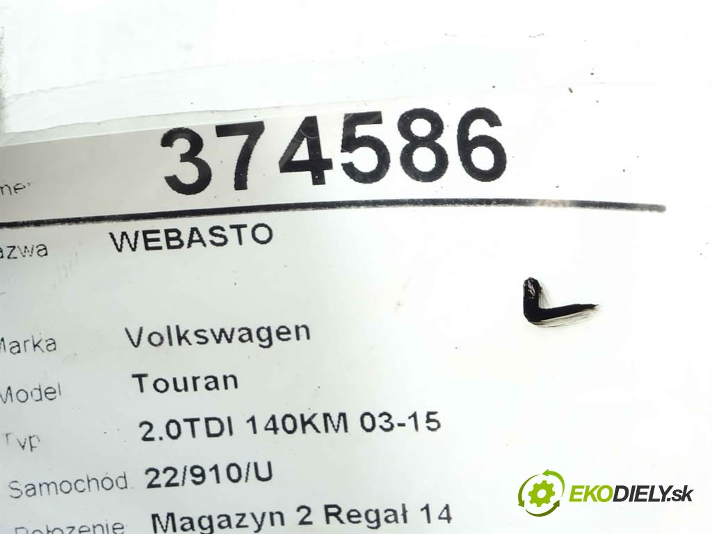 Volkswagen Touran  2006 103 kW 2.0TDI 140KM 03-15 2000 Webasto THERMO TOP V (Webasto)