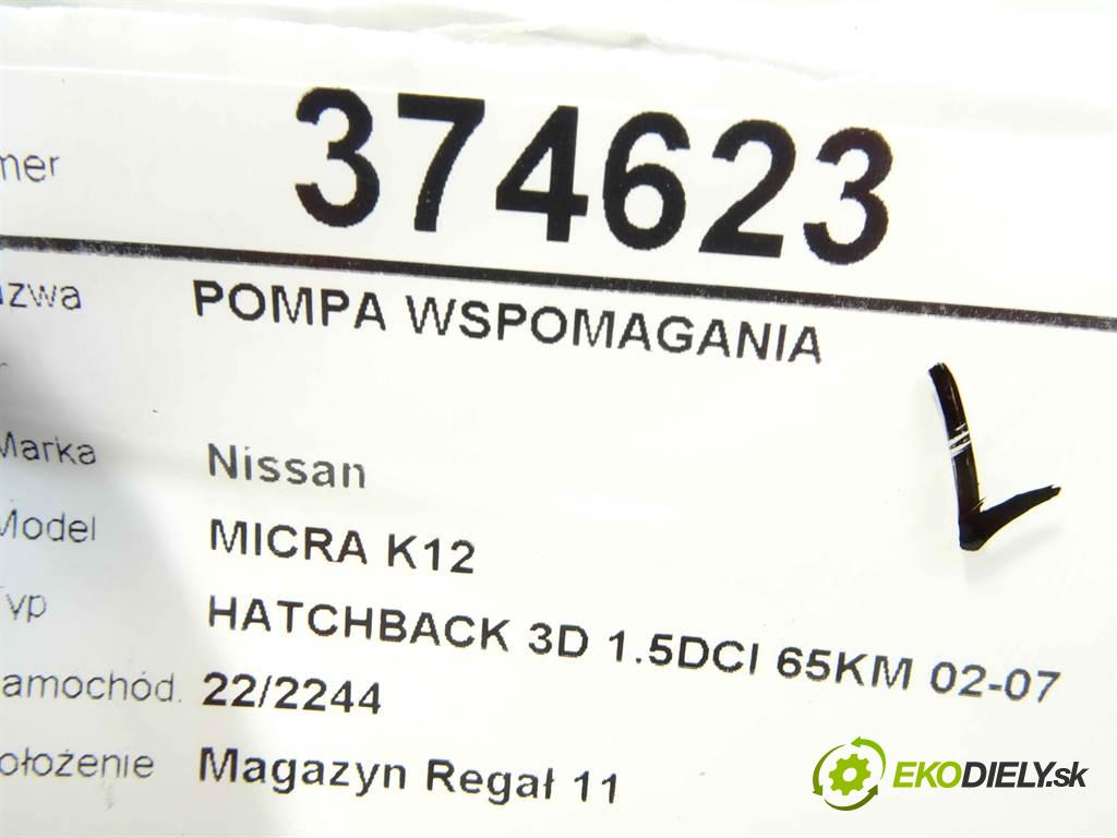 Nissan MICRA K12  2003 48 kW HATCHBACK 3D 1.5DCI 65KM 02-07 1500 Pumpa servočerpadlo 48810AX710 (Servočerpadlá, pumpy riadenia)