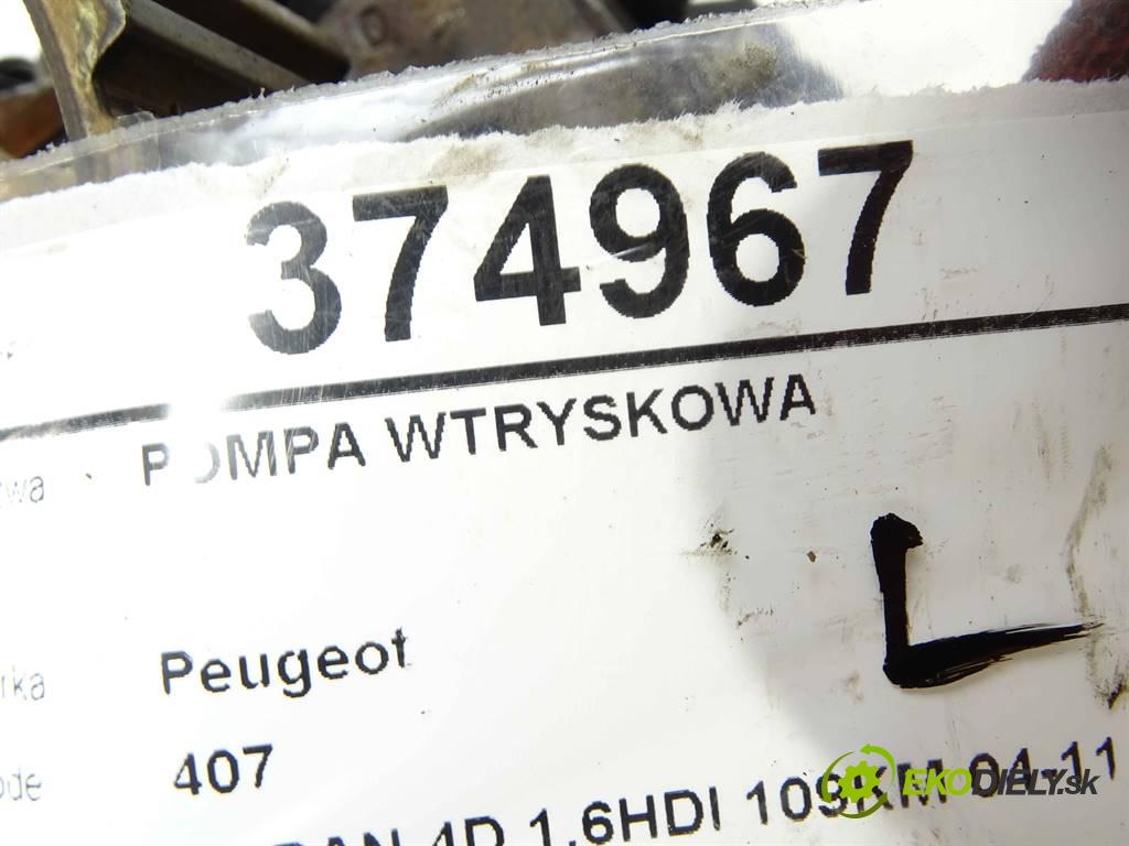 Peugeot 407  2007 80 kW SEDAN 4D 1.6HDI 109KM 04-11 1600 Pumpa vstrekovacia 9683703780 (Vstrekovacie čerpadlá)