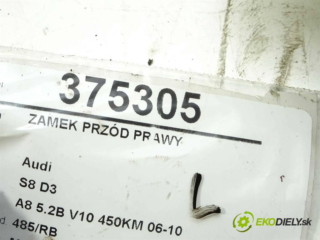 Audi S8 D3  2008 331 kW A8 5.2B V10 450KM 06-10 5200 zámok přední část pravý 4E1837016AB
