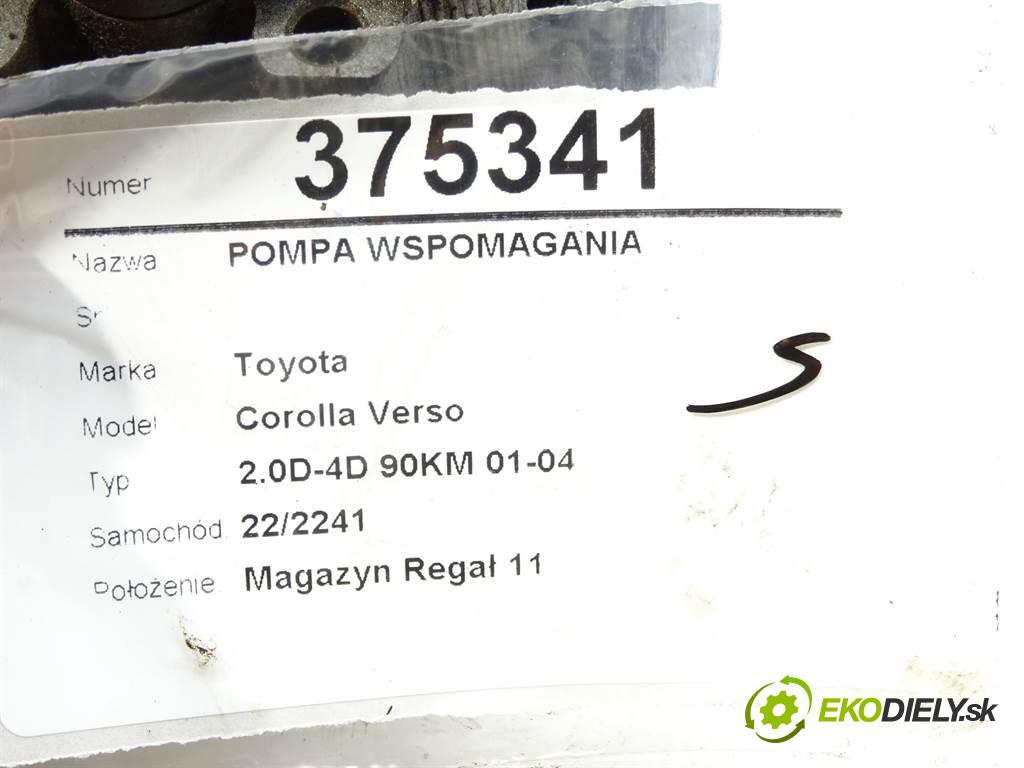 Toyota Corolla Verso  2002 66 kW 2.0D-4D 90KM 01-04 2000 Pumpa servočerpadlo  (Servočerpadlá, pumpy riadenia)