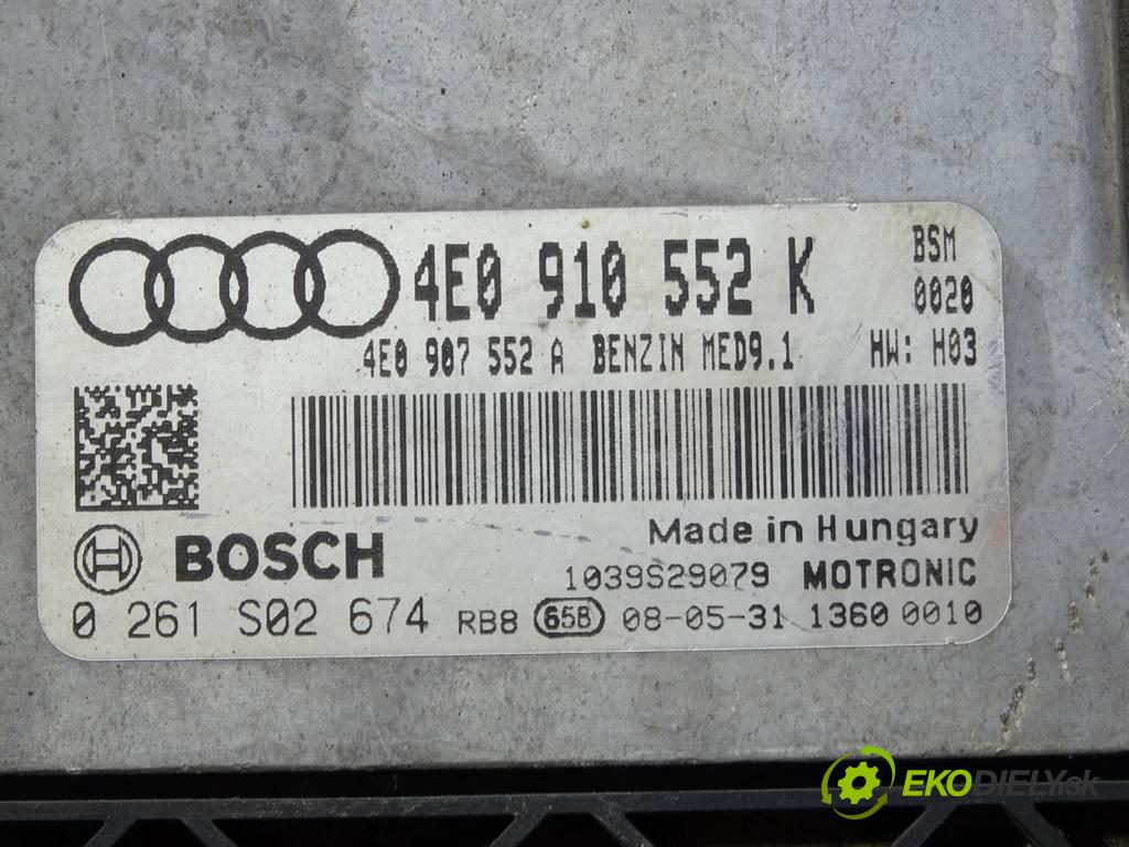 Audi S8 D3    A8 5.2B V10 450KM 06-10  riadiaca jednotka Motor 4E0910552K (Riadiace jednotky)