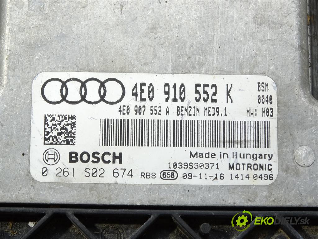 Audi S8 D3    A8 5.2B V10 450KM 06-10  riadiaca jednotka Motor 4E0910552K (Riadiace jednotky)
