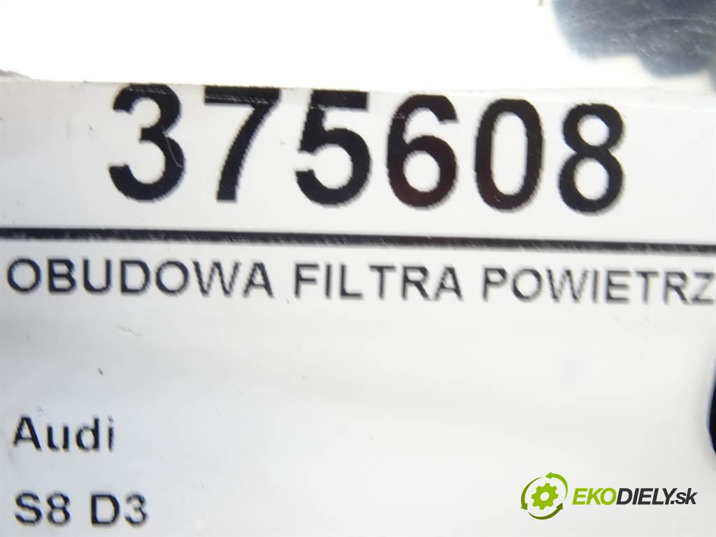 Audi S8 D3  2008 331 kW A8 5.2B V10 450KM 06-10 5200 obal filtra vzduchu  (Kryty filtrů)