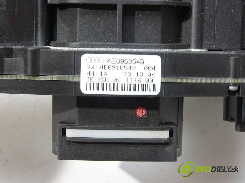 Audi S8 D3  2008 331 kW A8 5.2B V10 450KM 06-10 5200 Prepínač kombinovaný 4E0953549 (Prepínače, spínače, tlačidlá a ovládače kúrenia)