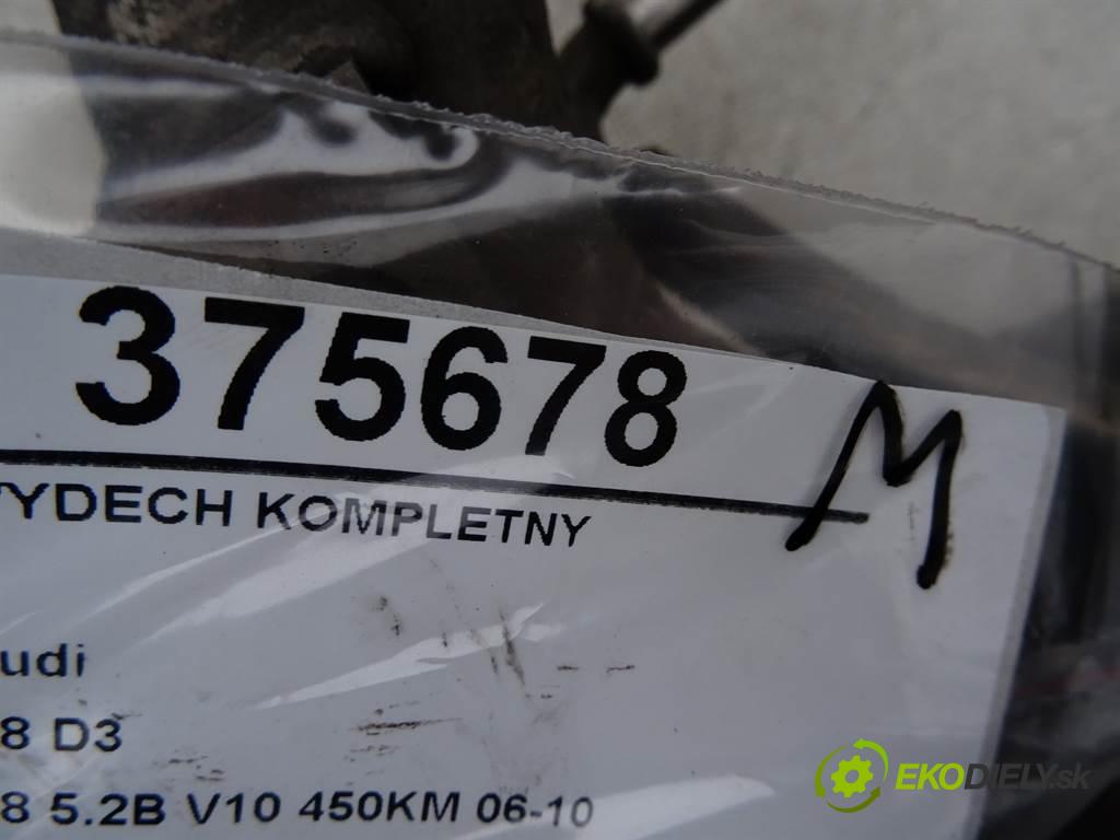 Audi S8 D3    A8 5.2B V10 450KM 06-10  výfuk KOMPLETNÍ: 4E0253411AA 4E0253612AB