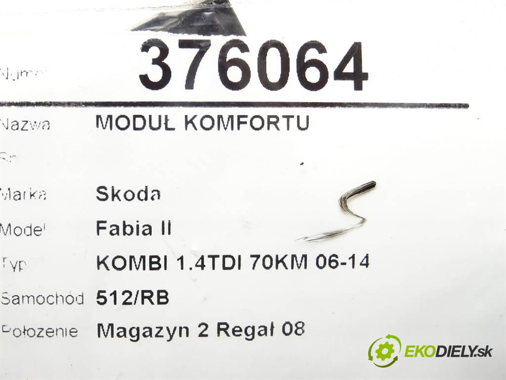 Skoda Fabia II  2008 51 kW KOMBI 1.4TDI 70KM 06-14 1400 Modul komfortu 5J0959433 (Moduly komfortu)