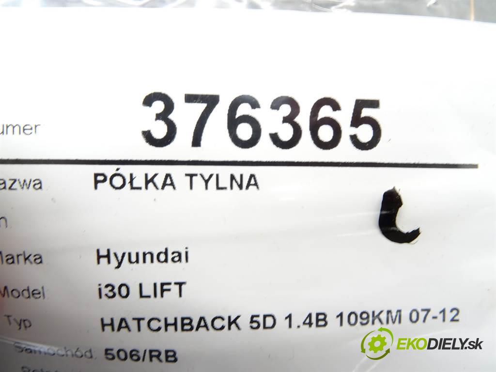 Hyundai i30 LIFT  2011 80 kW HATCHBACK 5D 1.4B 109KM 07-12 1400 Pláto zadná  (Pláta zadné)