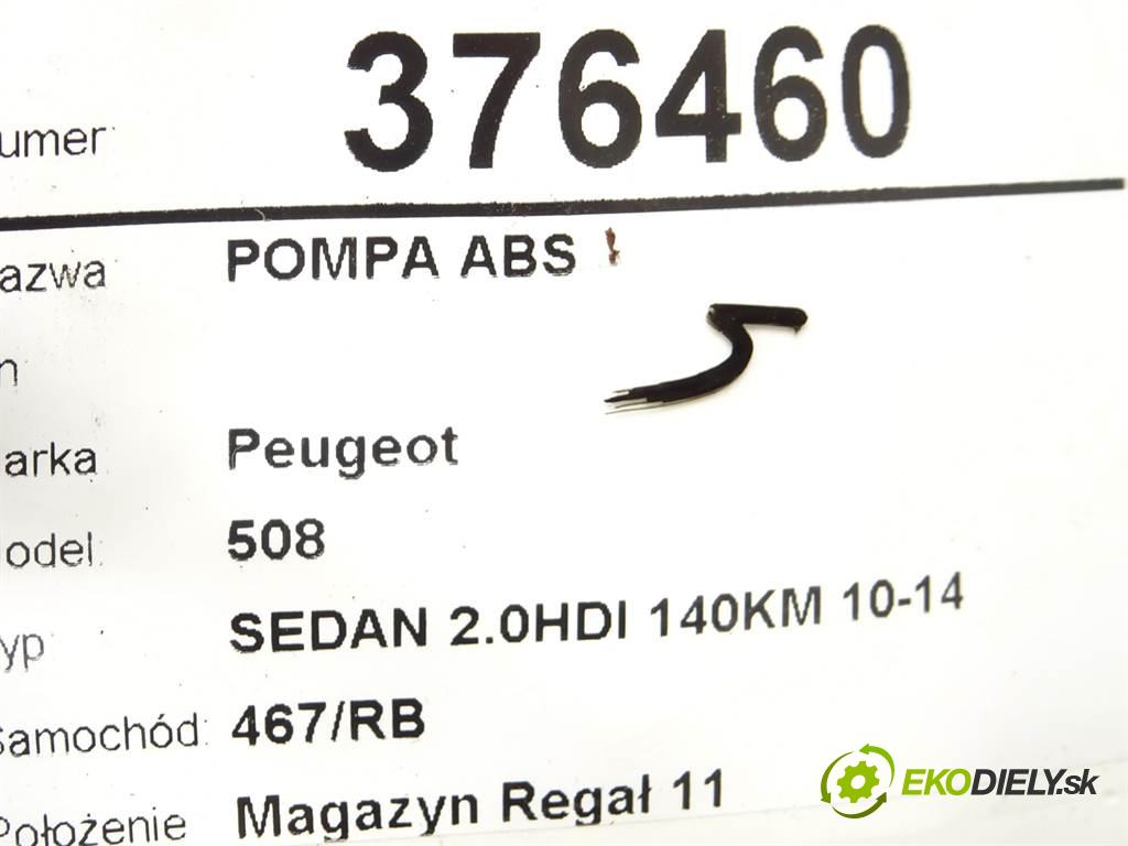 Peugeot 508  2011 103 kW SEDAN 2.0HDI 140KM 10-14 2000 Pumpa ABS 0265951245 (Pumpy ABS)