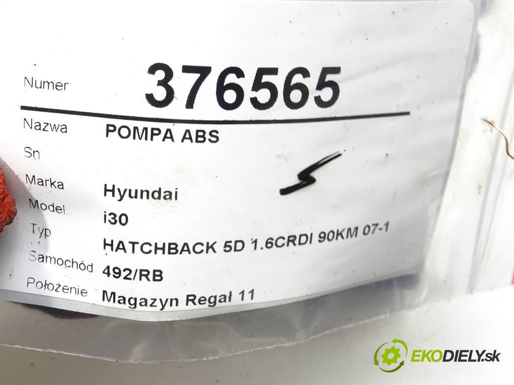 Hyundai i30  2007 66 kW HATCHBACK 5D 1.6CRDI 90KM 07-12 1600 Pumpa ABS 0265800639 (Pumpy ABS)