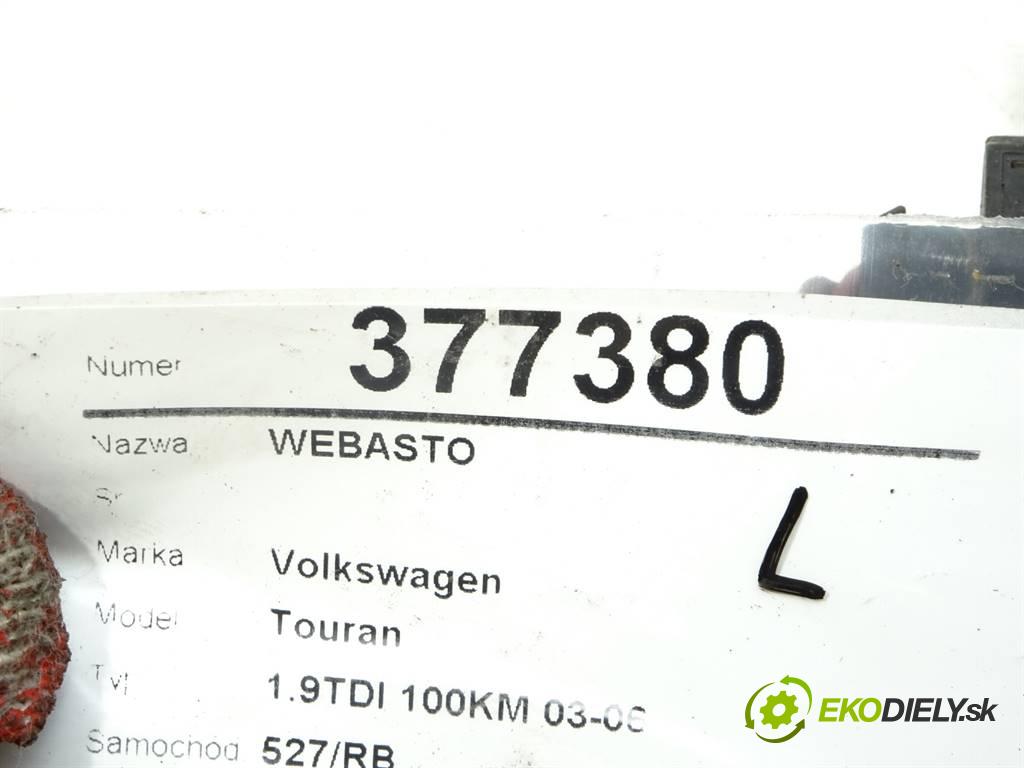 Volkswagen Touran  2004 74 kW 1.9TDI 100KM 03-06 1900 Webasto THERMO TOP V (Webasto)