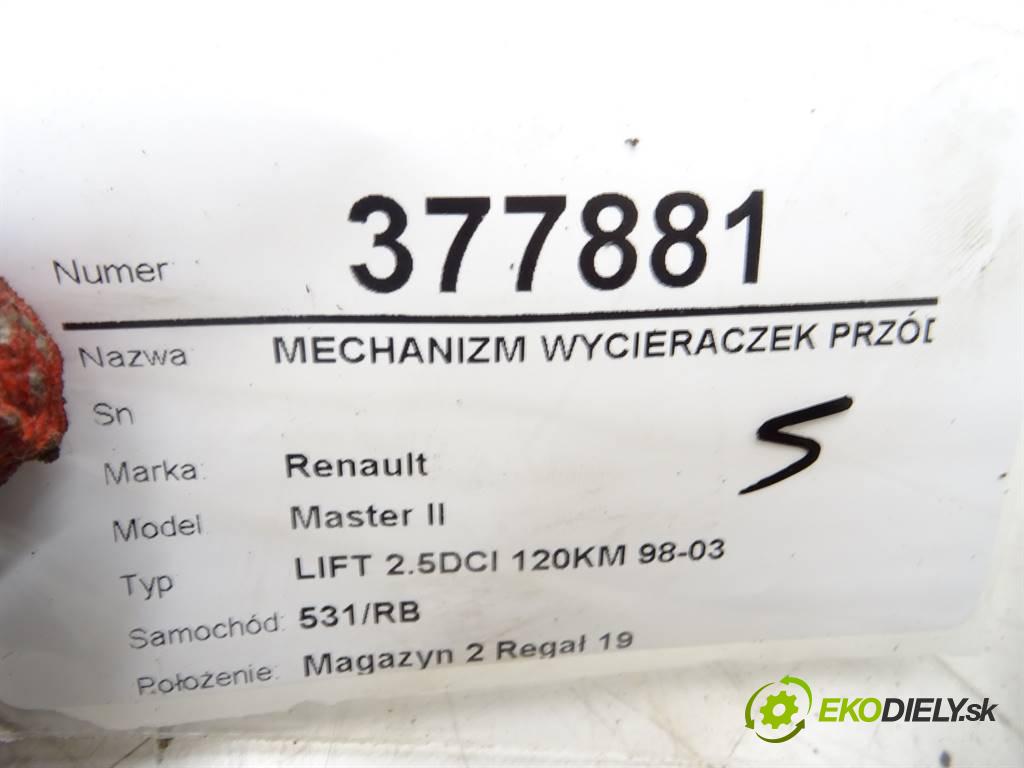 Renault Master II  2007 88 kW LIFT 2.5DCI 120KM 98-03 2500 Mechanizmus stieračov predný 53556502 (Motorčeky stieračov predné)