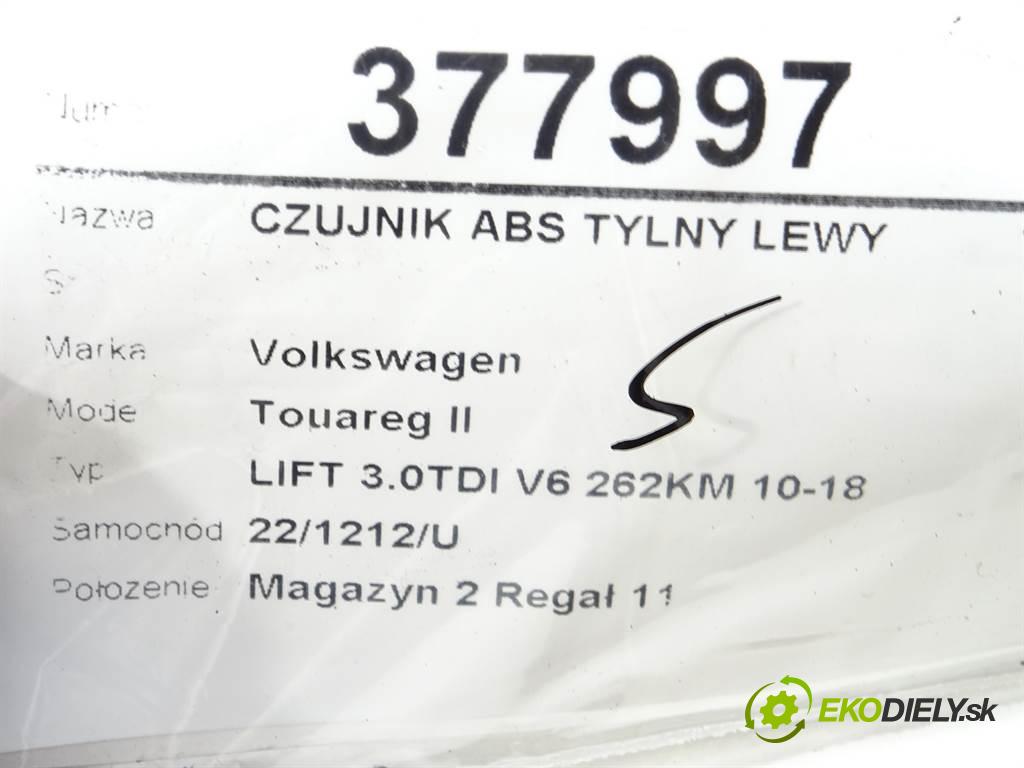 Volkswagen Touareg II  2017 193KW LIFT 3.0TDI V6 262KM 10-18 3000 Snímač ABS zadný ľavy WHT005651A (Snímače ABS)
