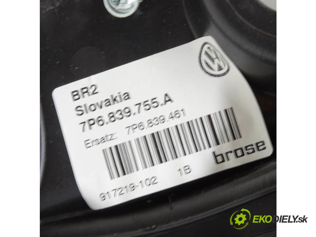 Volkswagen Touareg II  2017 193KW LIFT 3.0TDI V6 262KM 10-18 3000 mechanismus okna zadní část levý 7P6839755A