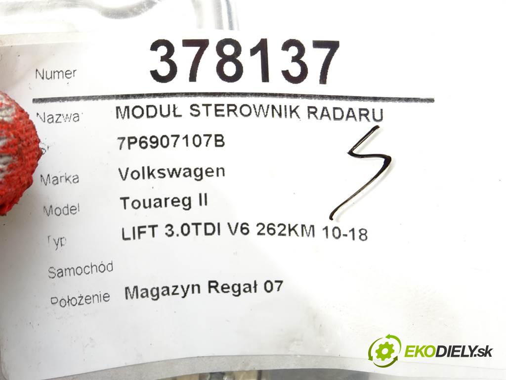 Volkswagen Touareg II    LIFT 3.0TDI V6 262KM 10-18  Modul Riadiaca jednotka RADAR: 7P6907107B