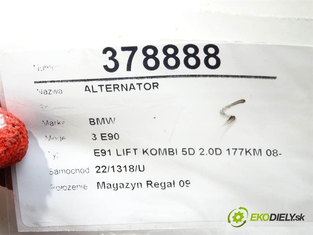 BMW 3 E90  2009 130 kW E91 LIFT KOMBI 5D 2.0D 177KM 08-11 2000 Alternátor 7802261 (Alternátory)