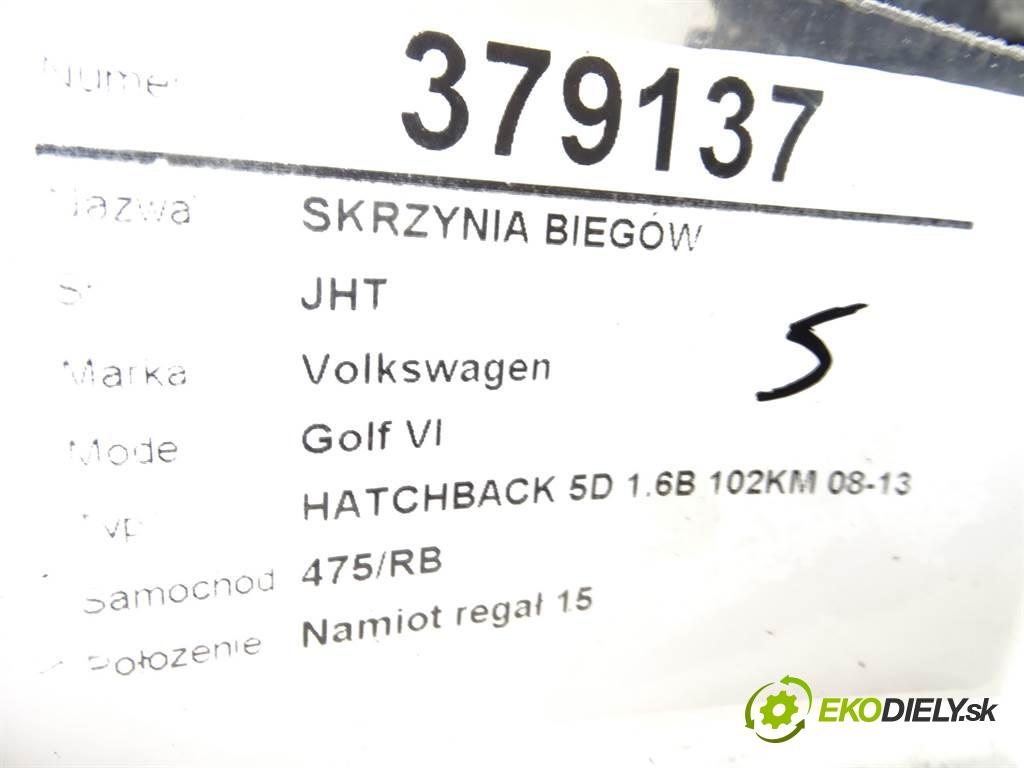 Volkswagen Golf VI  2008 102KM HATCHBACK 5D 1.6B 102KM 08-13 1600 Prevodovka JHT (Prevodovky)