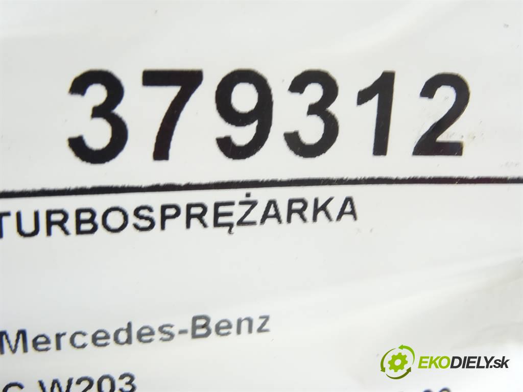 Mercedes-Benz C W203  2003  KOMBI 2.2CDI 116KM 00-06 2100 Turbodúchadlo,turbo A6110960999 (Turbodúchadlá (kompletné))