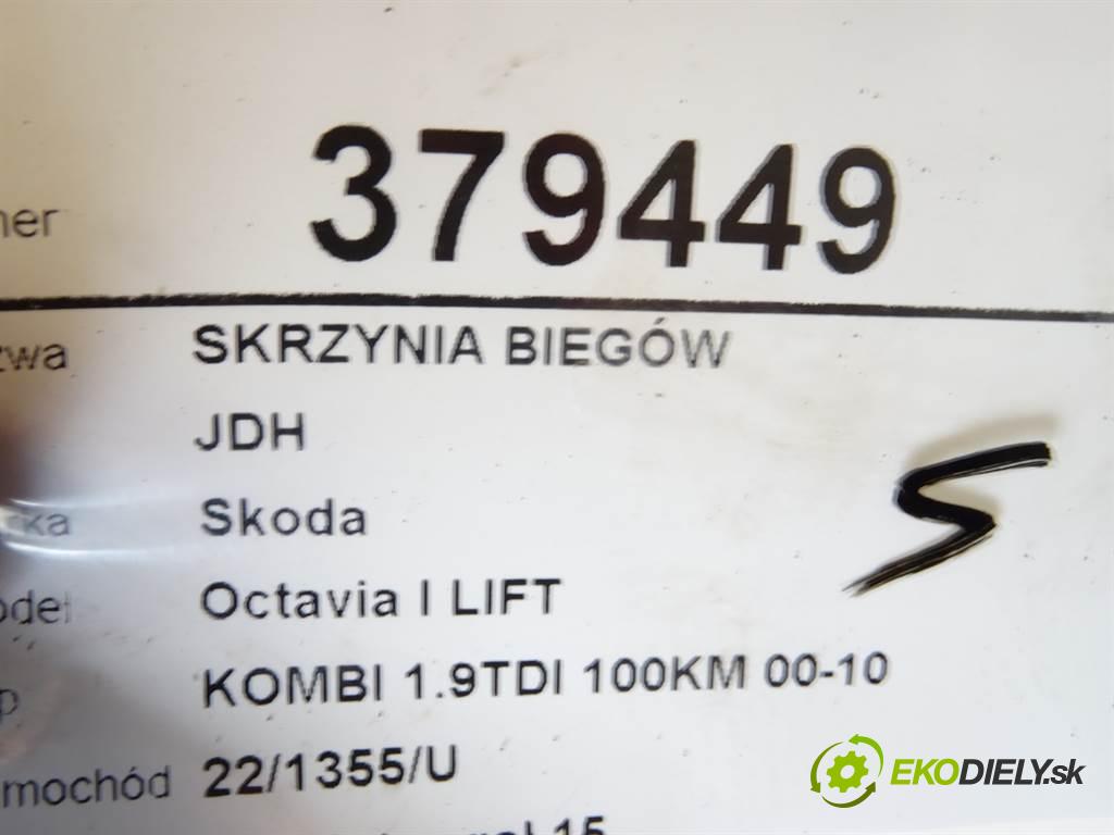 Skoda Octavia I LIFT  2008 74 kW KOMBI 1.9TDI 100KM 00-10 1900 Prevodovka JDH (Prevodovky)