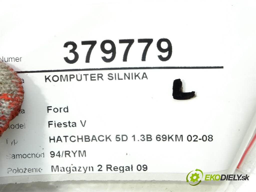 Ford Fiesta V  2003 51 kW MK6 HATCHBACK 5D 1.3B 69KM 02-08 1300 řídící jednotka motora 2S6A-12A650-PB (Řídící jednotky)