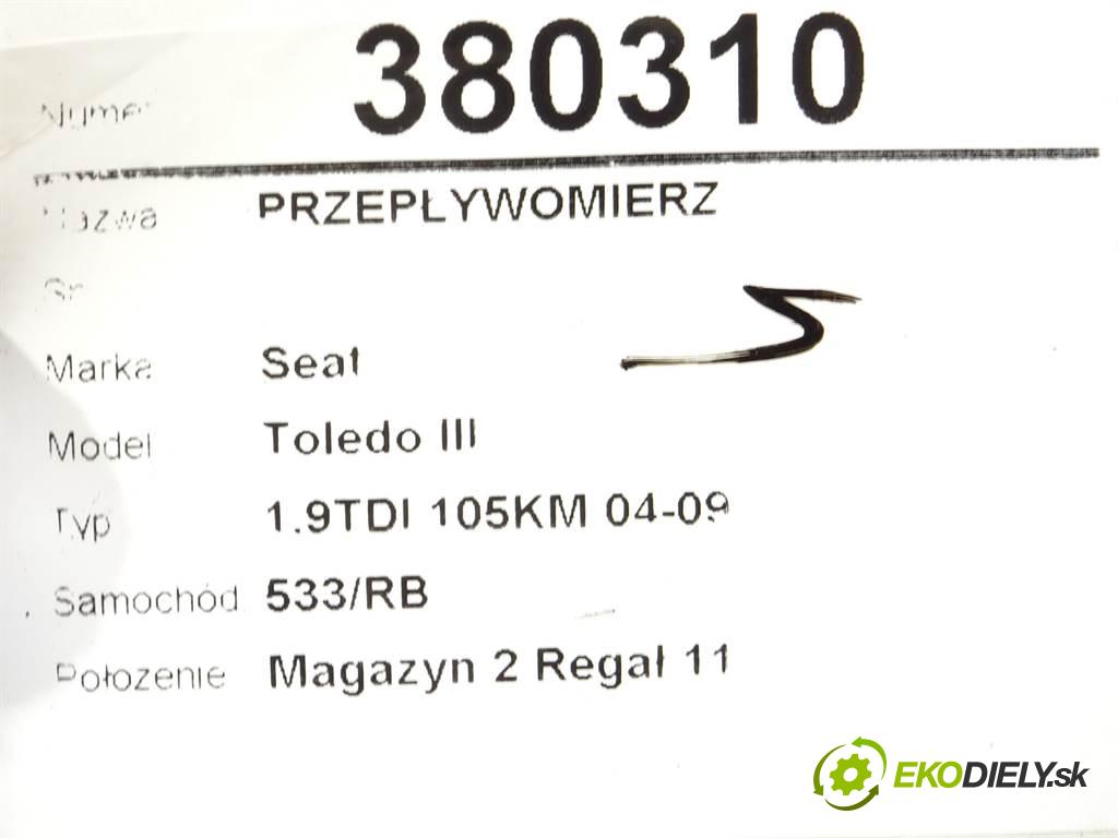 Seat Toledo III  2007 105KM 1.9TDI 105KM 04-09 1900 Váha vzduchu 038906461B (Váhy vzduchu)