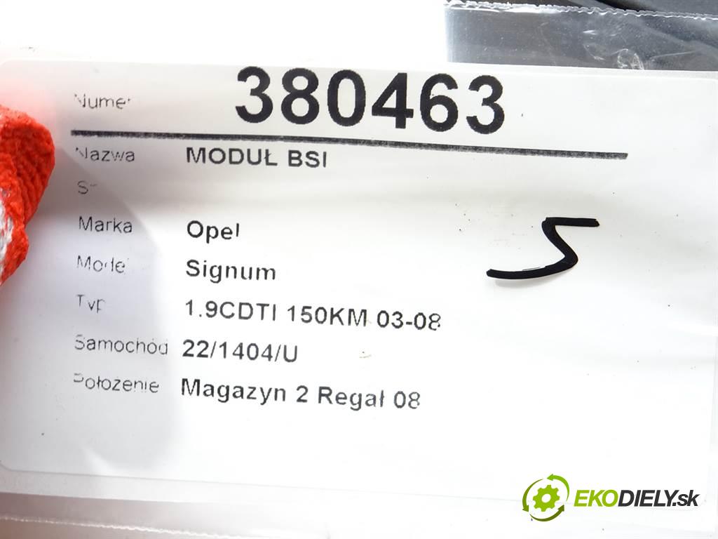 Opel Signum  2004 110 kW 1.9CDTI 150KM 03-08 1900 Modul BSI 13170891 (Poistkové skrinky)