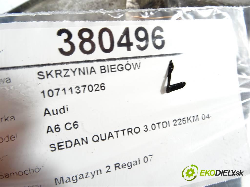 Audi A6 C6    SEDAN QUATTRO 3.0TDI 225KM 04-08  Prevodovka 1071137026 (Prevodovky)