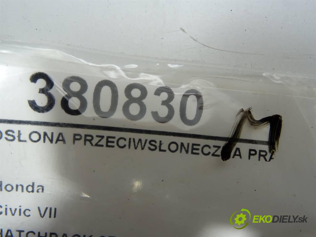 Honda Civic VII  2003 74 kW HATCHBACK 3D 1.7CTDI 100KM 00-06 1700 Clona slnečná pravá  (Ostatné)
