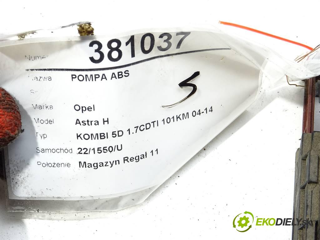 Opel Astra H  2005 74 kW KOMBI 5D 1.7CDTI 101KM 04-14 1700 Pumpa ABS 10.0960-0548.3 (Pumpy ABS)