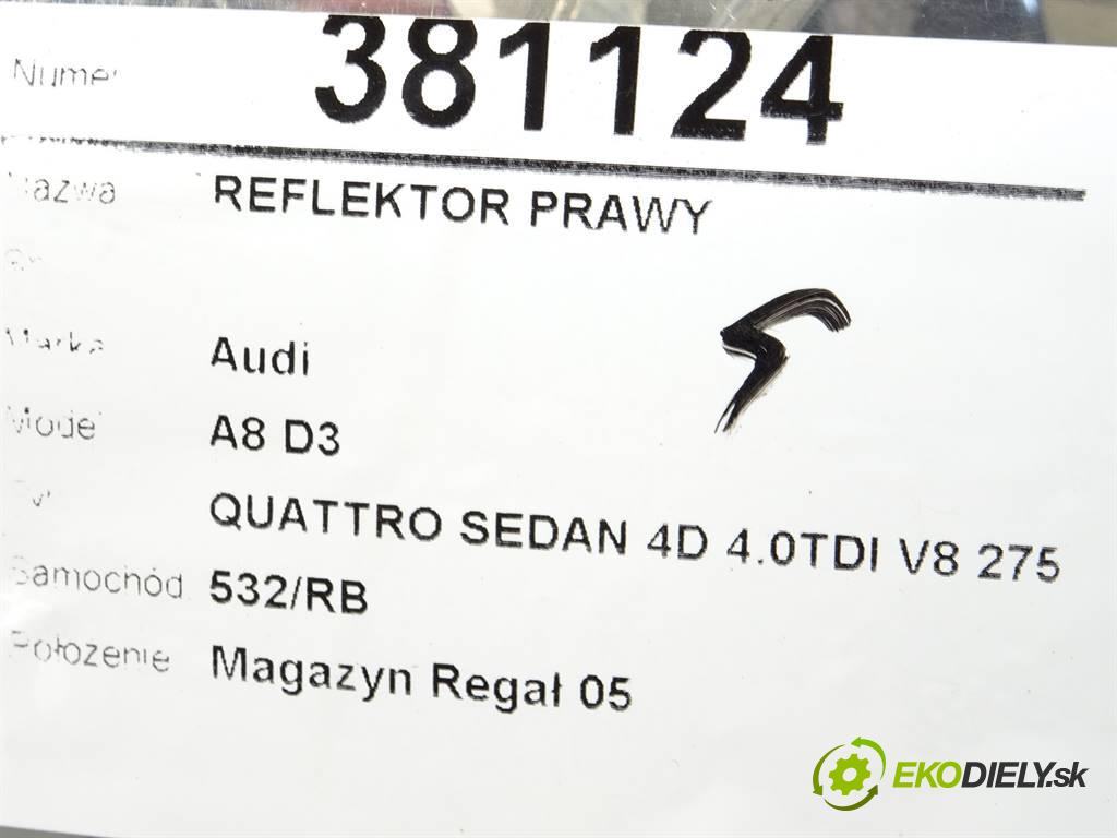 Audi A8 D3  2003 275KM QUATTRO SEDAN 4D 4.0TDI V8 275KM 02-09 4000 Svetlomet pravy  (Pravé)