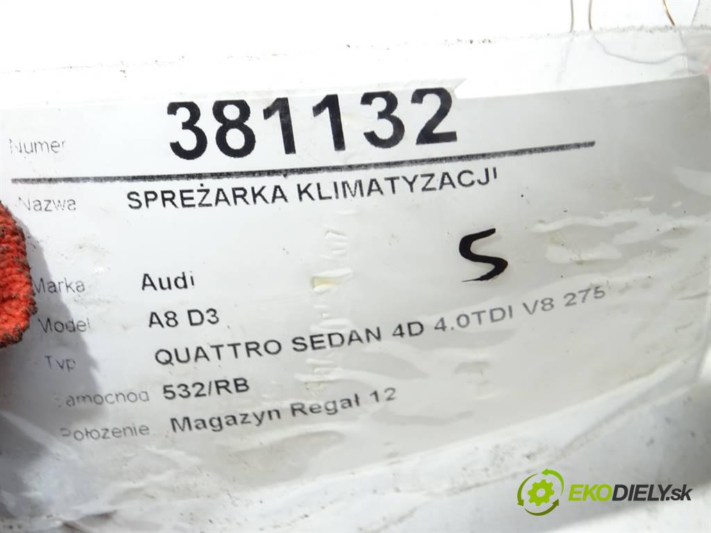 Audi A8 D3  2003 275KM QUATTRO SEDAN 4D 4.0TDI V8 275KM 02-09 4000 Kompresor klimatizácie  (Kompresory klimatizácie)