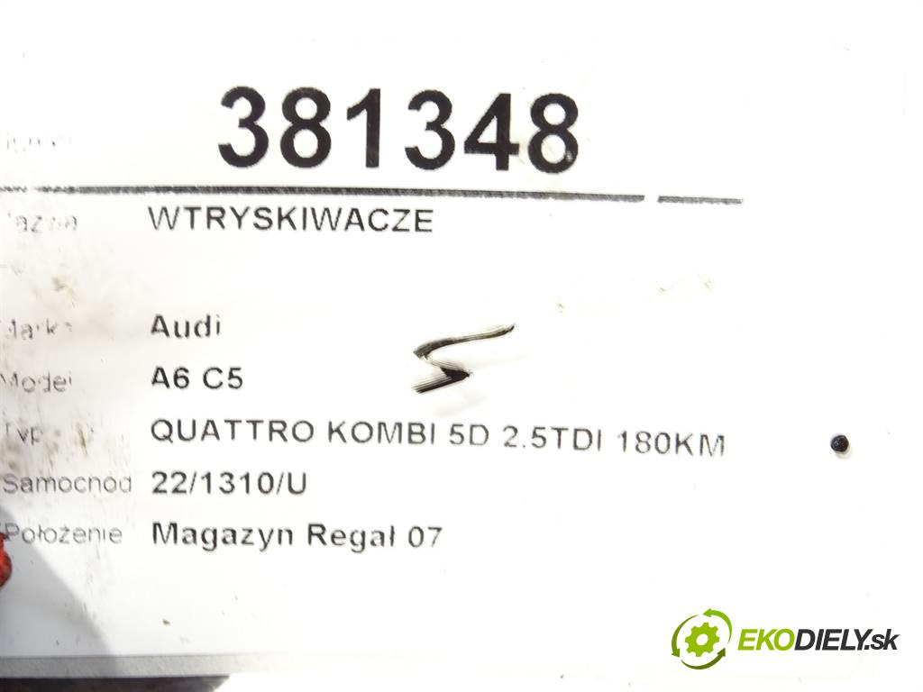 Audi A6 C5  2001 132 kW QUATTRO KOMBI 5D 2.5TDI 180KM 97-04 2500 vstřikovací ventily 0432133792 0432133795