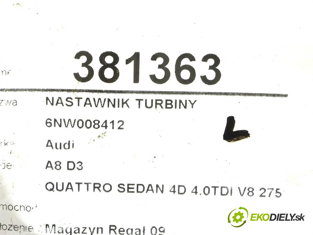 Audi A8 D3    QUATTRO SEDAN 4D 4.0TDI V8 275KM 02-09  nastavovač turba 6NW008412 (Ostatní)
