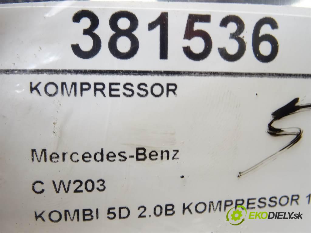 Mercedes-Benz C W203    KOMBI 5D 2.0B KOMPRESSOR 163KM 00-06  kompresor A1110900980