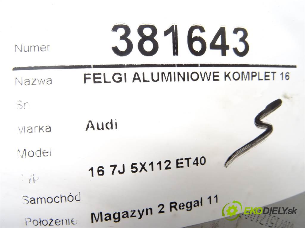Audi     16 7J 5X112 ET40  disky hliníkové 16  (Hliníkové)