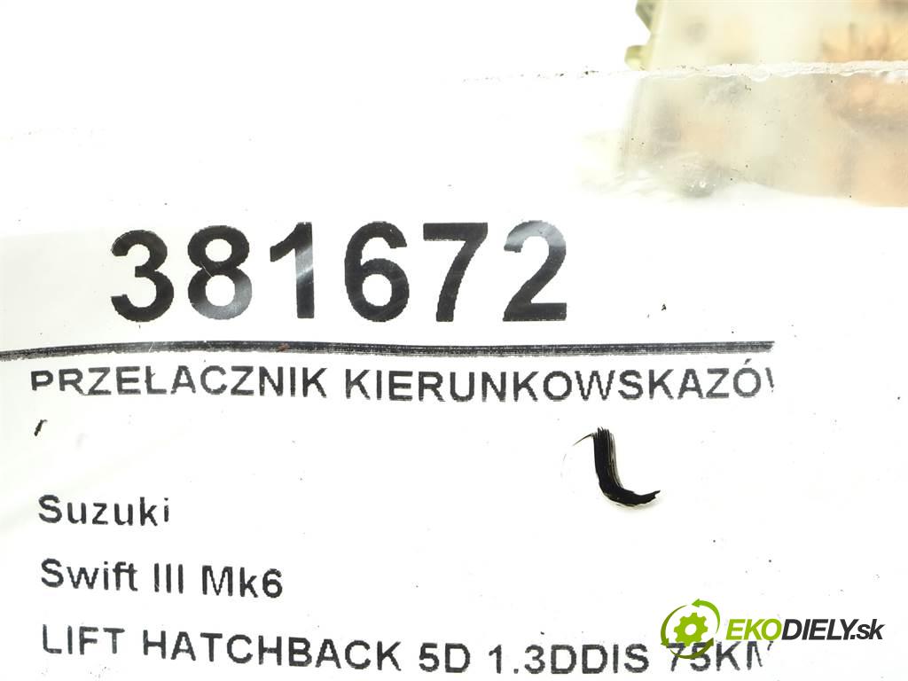 Suzuki Swift III Mk6  2010 55 kW LIFT HATCHBACK 5D 1.3DDIS 75KM 05-10 1300 Prepínač smeroviek 173744 (Prepínače, spínače, tlačidlá a ovládače kúrenia)