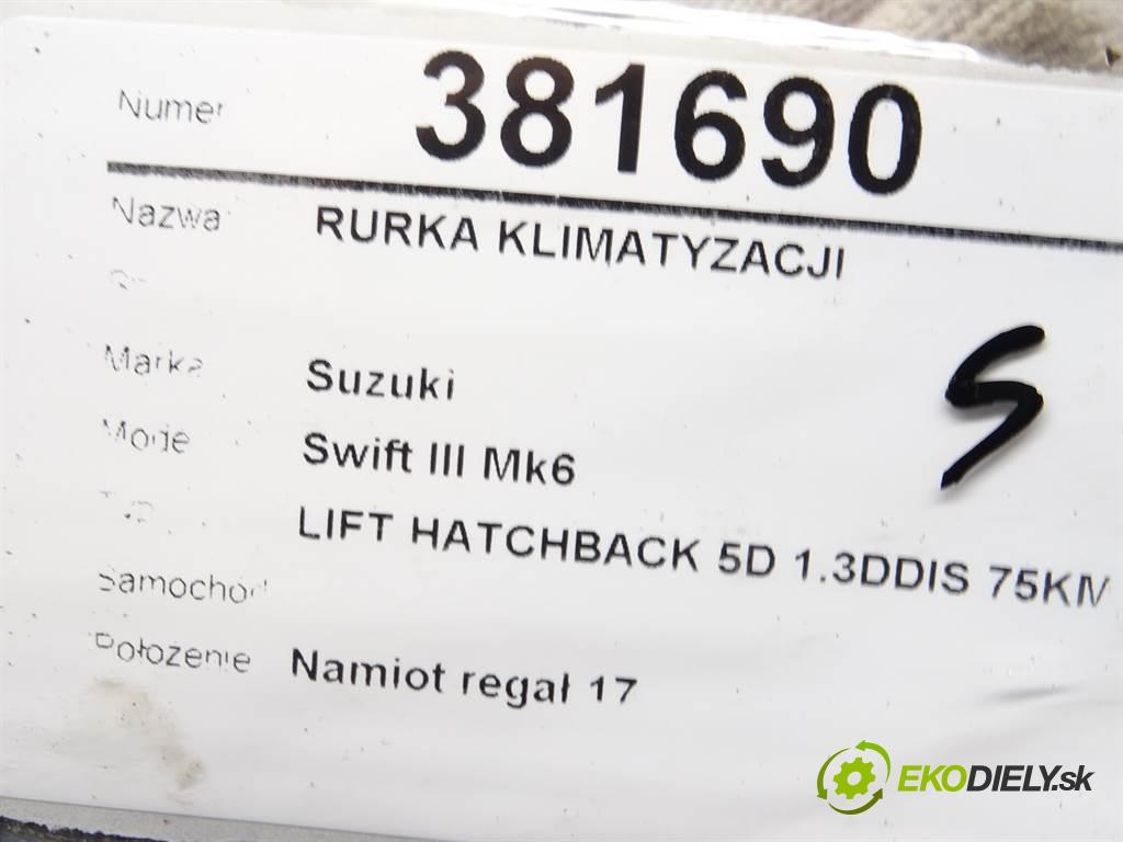 Suzuki Swift III Mk6    LIFT HATCHBACK 5D 1.3DDIS 75KM 05-10  rúrka klimatizácie 95710-62JB0 (Rúrky klimatizácie)