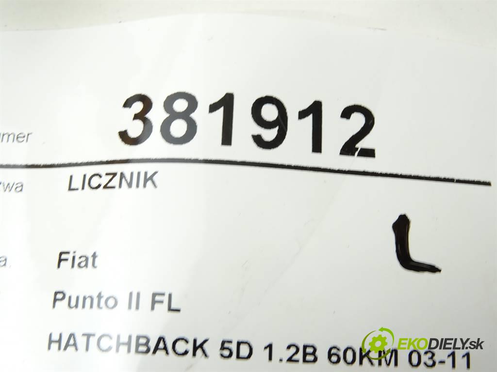 Fiat Punto II FL  2004 44 kW HATCHBACK 5D 1.2B 60KM 03-11 1200 Prístrojovka 51723729 (Prístrojové dosky, displeje)