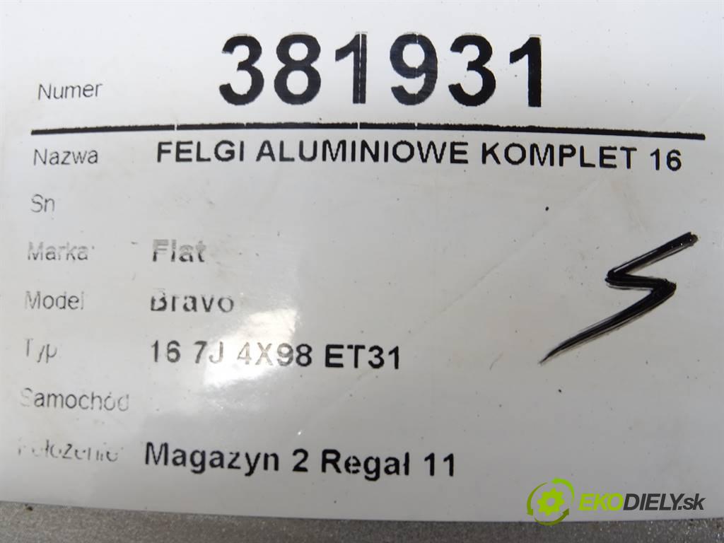 Fiat Bravo    16 7J 4X98 ET31  disky hliníkové 16  (Hliníkové)