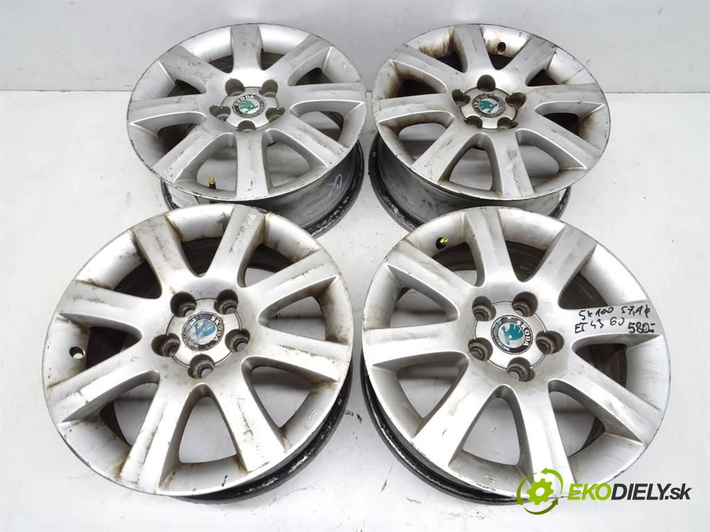 Skoda     15 6J 5X100 ET43  disky hliníkové 15  (Hliníkové)