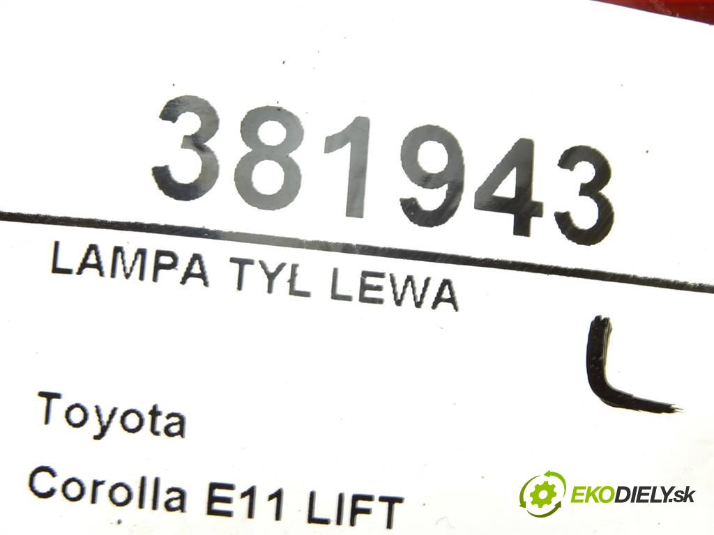 Toyota Corolla E11 LIFT  2000 51KW HATCHBACK 3D 1.9D 70KM 99-02 1867 Svetlo zad ľavá strana  (Ostatné)